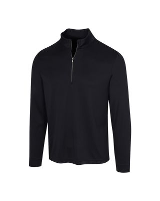 Greg Norman Men's Fairway Quarter Zip Pullover - Black
