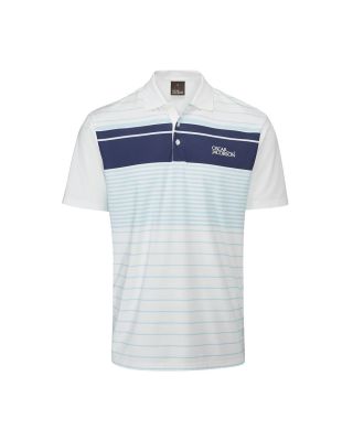 Oscar Jacobson Men’s Croft Polo T-shirt - Cool Blue/White (UK Sizes)

