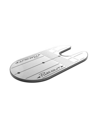 PuttOut compact putting mirror on a white background