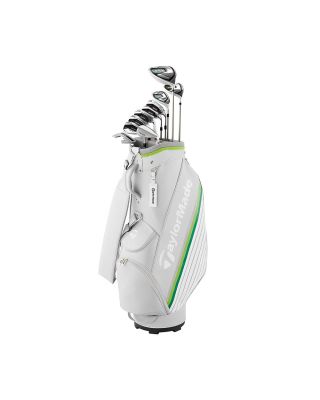 TaylorMade RBZ Speedlight Women's Right Handed Graphite Golf Set with Ladies Flex including 10 Clubs & cart bag 