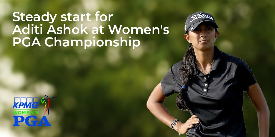Aditi Ashok starts with a modest 73, lies tied-39 at Women's PGA Championship